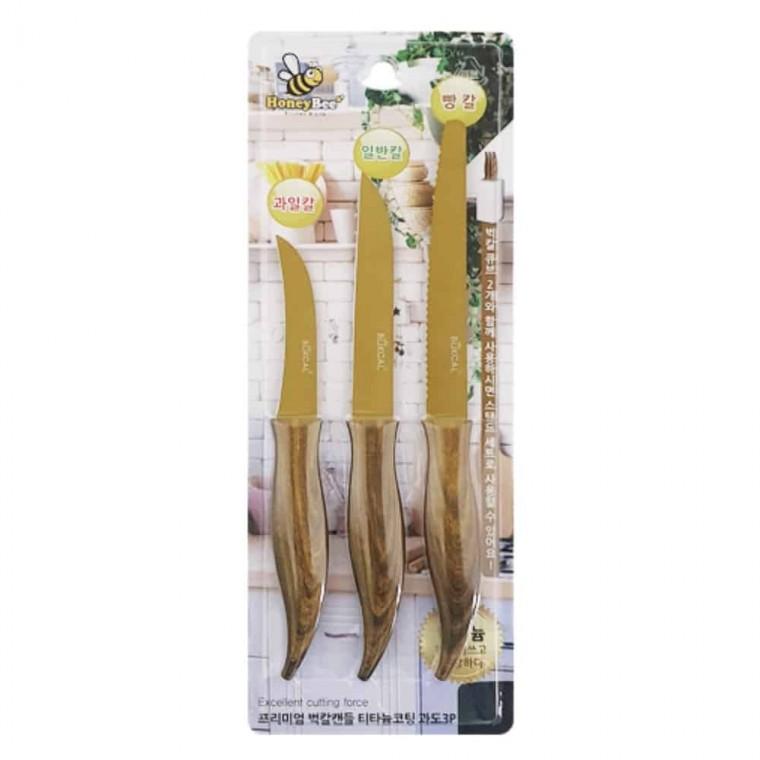 티타늄코팅 과도 3P 미니칼 과일칼