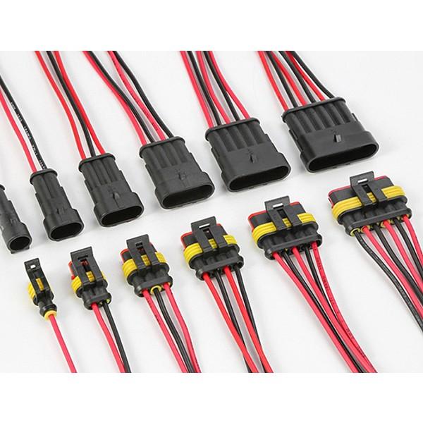 우리파파 자동차 오토바이 퀵보드 방수 커넥터 DC 방수 단자 18AWG 1P 2P 3P 4P 5P 6P