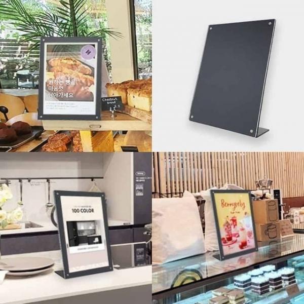자석 POP A4 L형 A4꽂이판 스탠드광고판