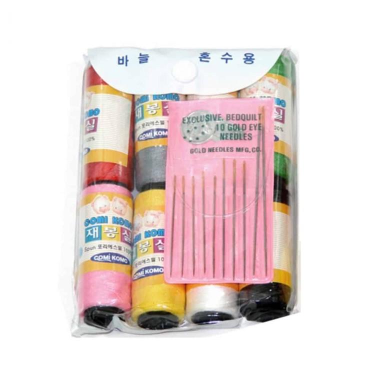 반짇고리 바늘쌈지 바늘 재봉도구 바늘실세트