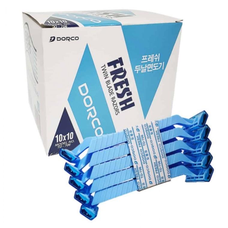 두날면도기 1박스 100개 페이스면도기 휴대용면도기