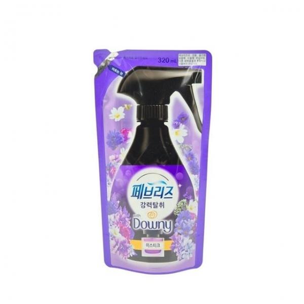섬유탈취제 다우니 미스티크향 320ml 리필 냄새제거 탈취스프레이