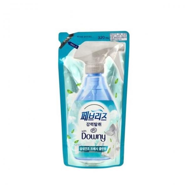섬유탈취제 실내건조 프레시 클린향 320ml 리필 냄새제거 탈취스프레이