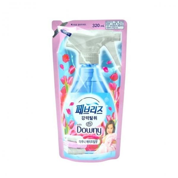 섬유탈취제 다우니 에이프릴향 320ml 리필 냄새제거 탈취스프레이