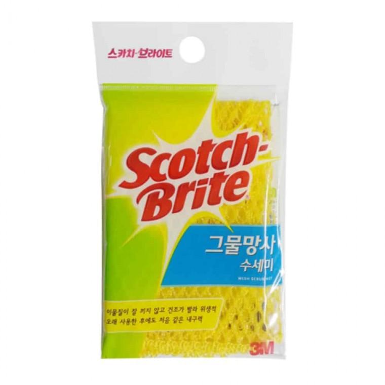 그물망사 수세미 옐로우 주방용수세미 주방수세미