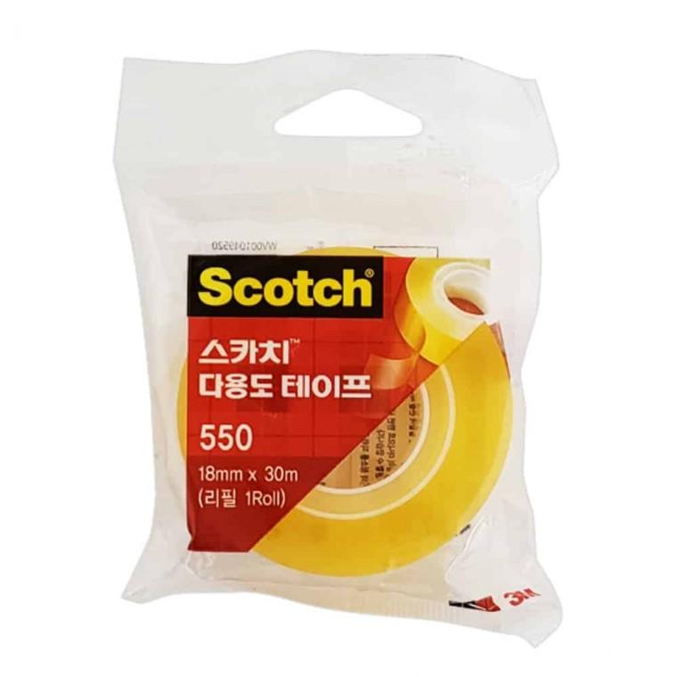 테이프 18mm 30m 1롤 어린이테이프 투명테이프