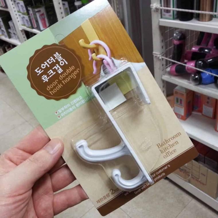 도어 더블 후크걸이 싱크대도어걸이 도어후크