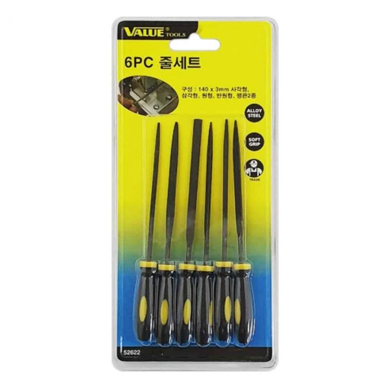 6PC 줄세트 쇠줄 톱줄 야스리쇠줄 쇠줄야스리