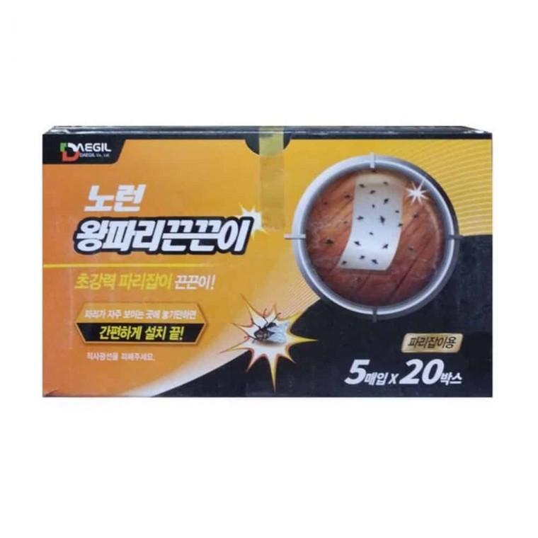 노런 왕파리끈끈이 5매 하루살이퇴치 파리퇴치기