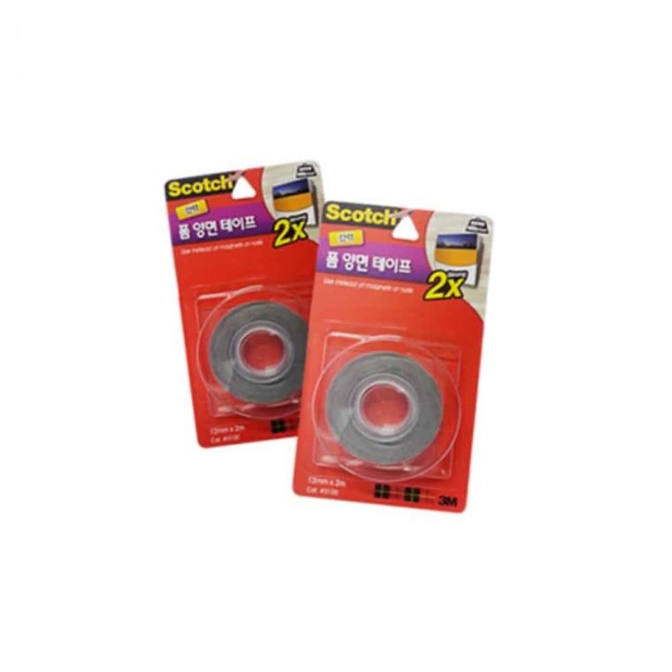 양면테이프 12mm 2M 벽면테이프 벽면부착테이프