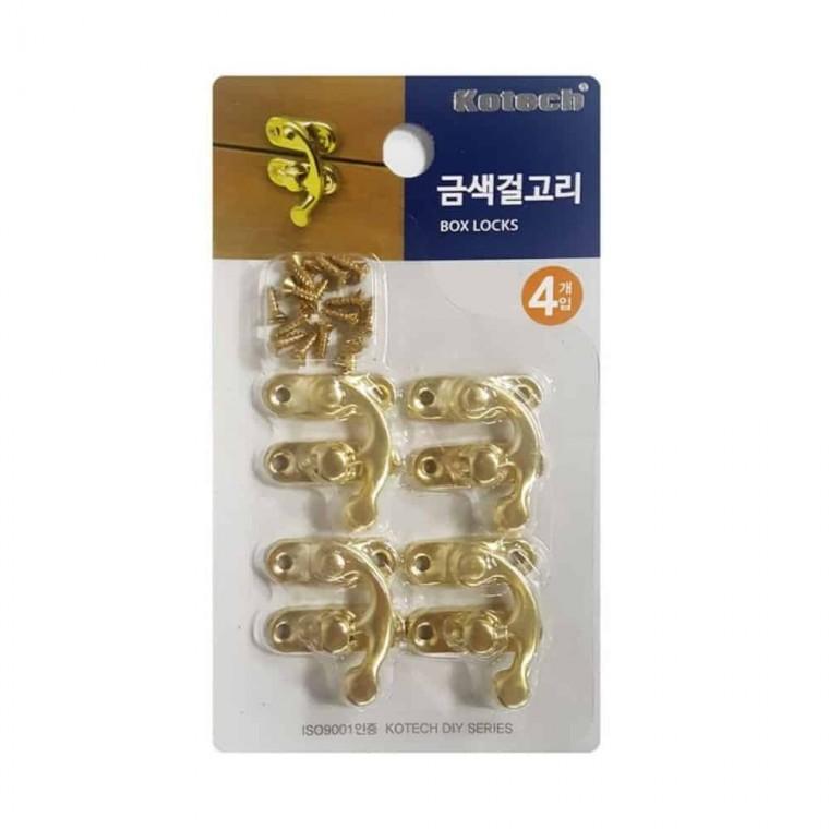금색걸고리 4P 미니락 상자걸고리