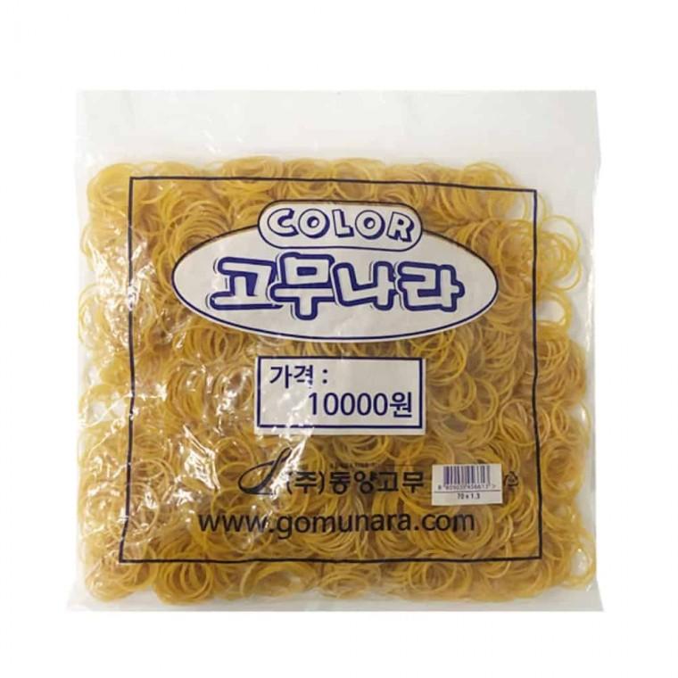 노란고무줄 소 2.8cm 노란색고무줄 포장고무줄