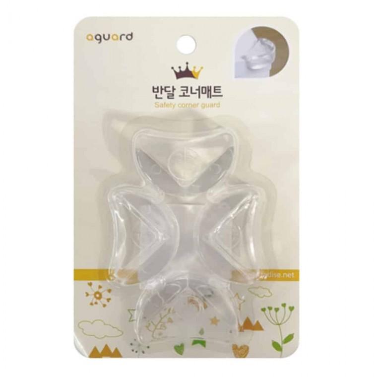 코너매트 반달 4P 투명 모서리보호쿠션 가구코너보호대