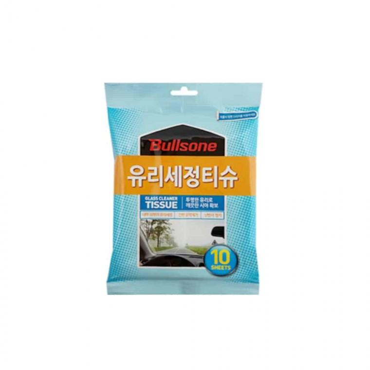 유리세정 티슈 10매 유리세척 자동차유리클리너