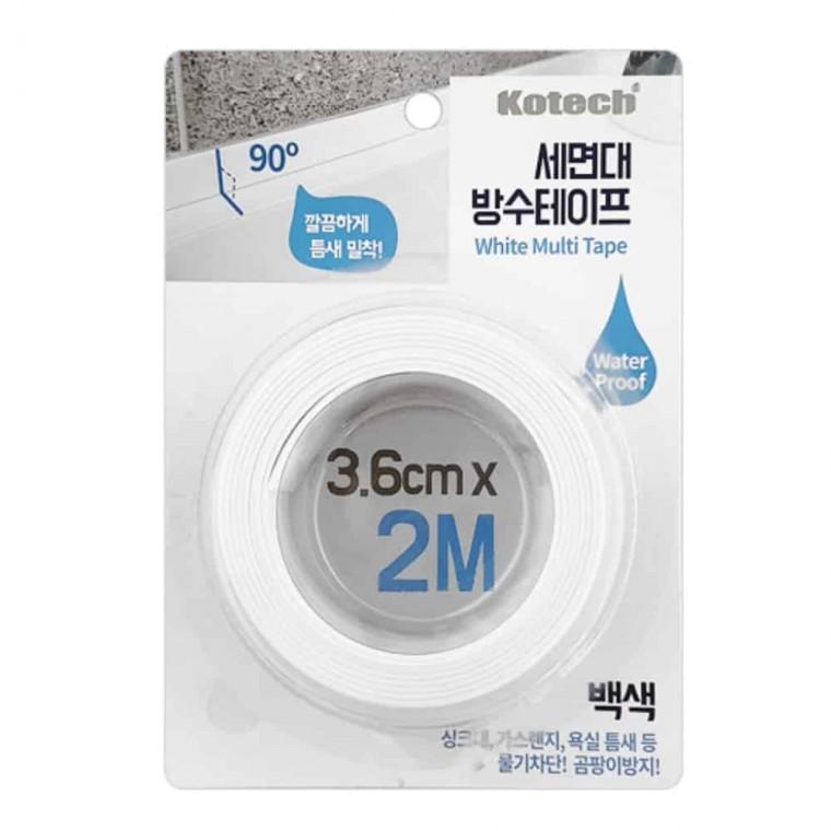 세면대 방수테이프 백색 틈새방수테이프 싱크대방수테이프