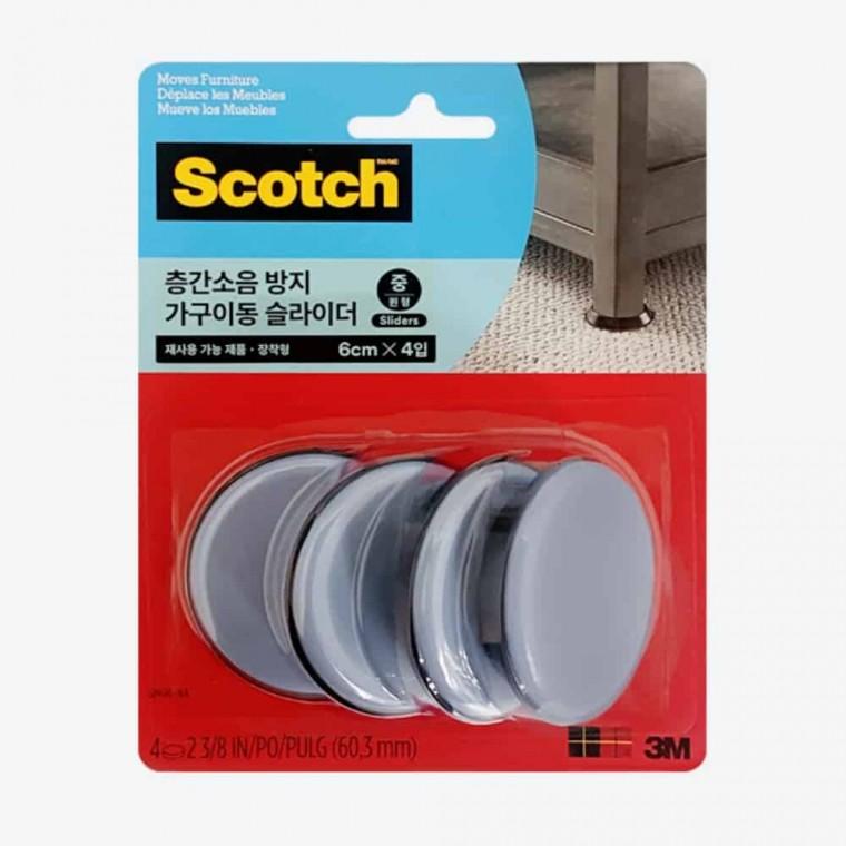 층간소음방지 원형 중 4p 의자슬라이더 의자끌림방지