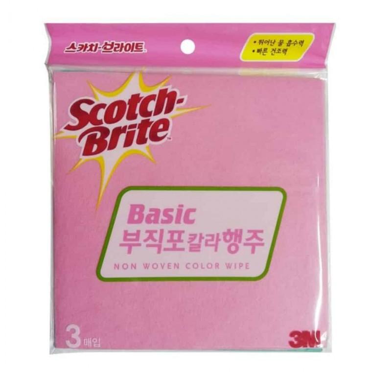 부직포 칼라행주 3매 주방행주 테이블행주