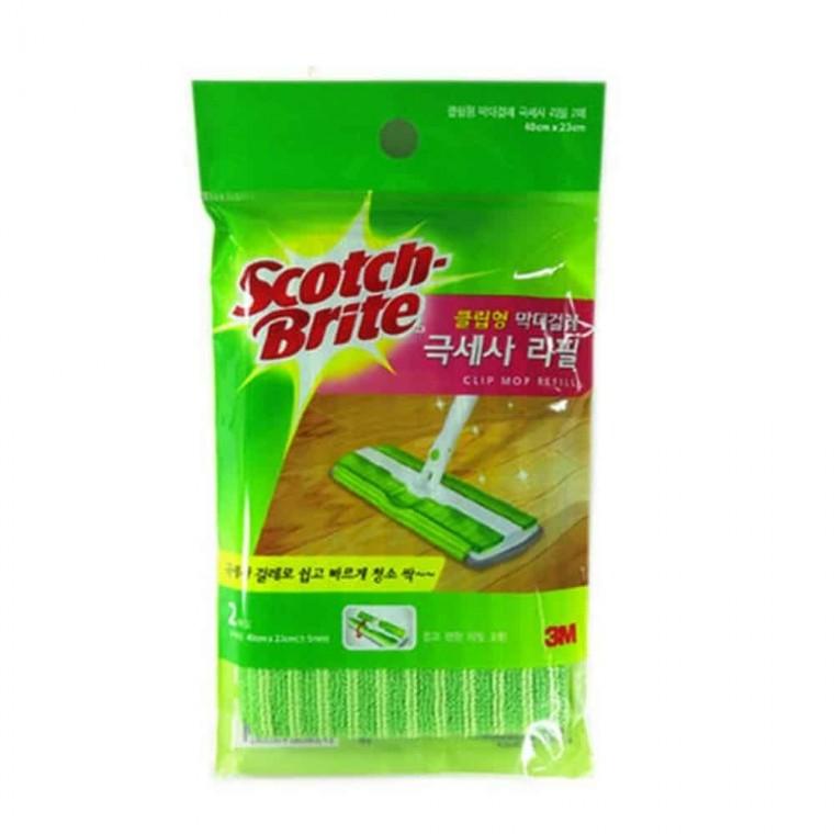 클립형 막대걸레 극세사리필 방걸레 극세사손걸레
