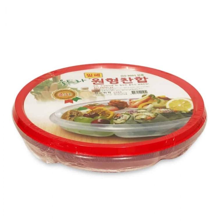 밀폐 찬합 원형 중 5칸 냉장고반찬통 냉장고용기
