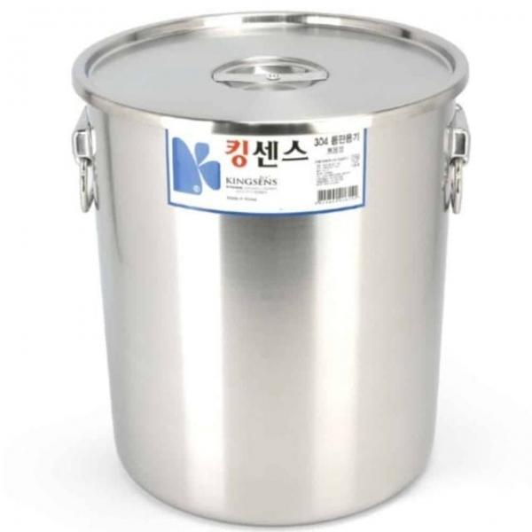 업소용 스텐 들통 13호 국보관통 국물밀폐용기
