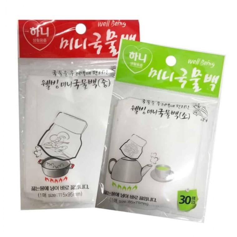미니 국물백 중 소 약재주머니 한약백