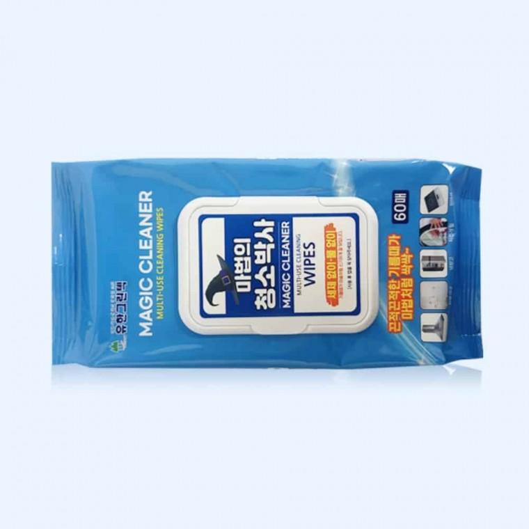 찌든때 만능크리너 60매 먼지물티슈 자동차티슈
