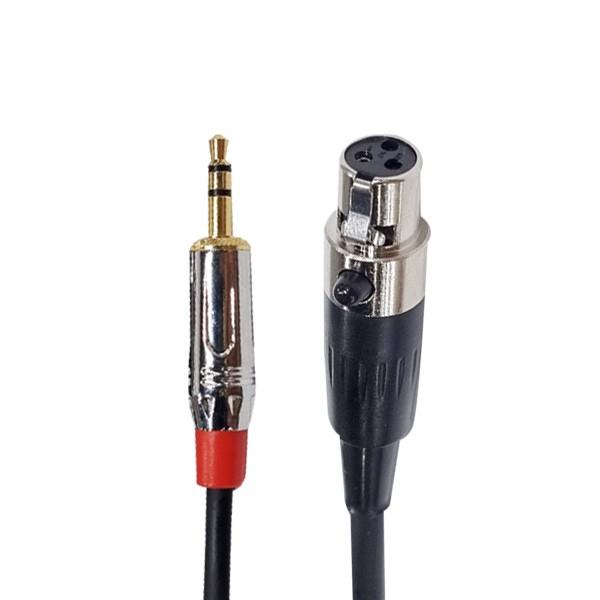 스테레오 3.5 to 미니 XLR 3핀 AKG 전용 헤드폰 헤드셋 케이블 1m SMC302
