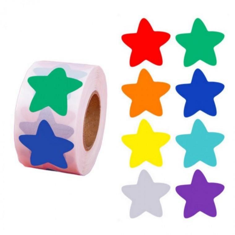 8컬러 별 스티커 스타 꾸미기 500pcs