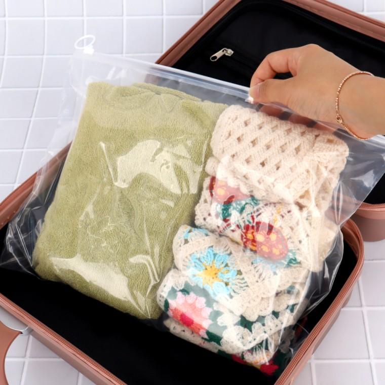 슬라이드 고리 지퍼백 투명 35x25