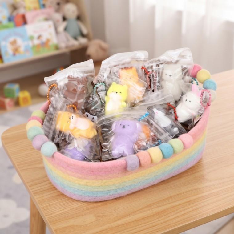 랜덤깡 애니멀 말랑이 스퀴시 키링