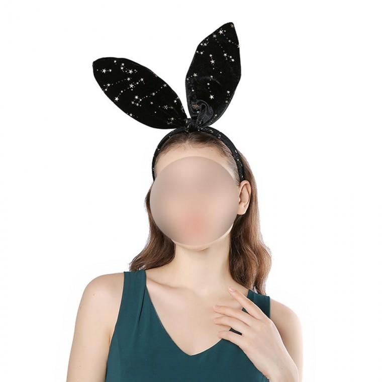 스타래빗머리띠 토끼귀 여성머리띠 무대 방송 놀이공원 응원 이벤트소품 생일 단체 파티사진
