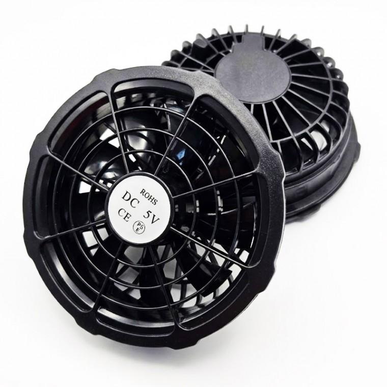 선풍기 조끼 점퍼용 10cm 빅팬 냉각 팬 2P DD-13518