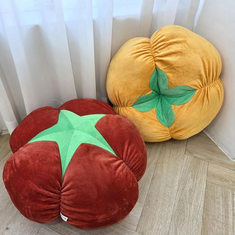 토마토 쿠션 과일 굿즈 의자방석 귀여운 방석 소파쿠션 솜포함 45x45cm