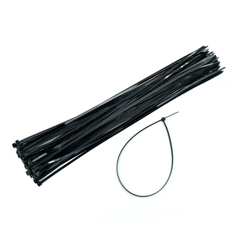 킴스팜팜 케이블타이 블랙 5x450mm 벌크 50개입 케이블밴드 전선 배선정리