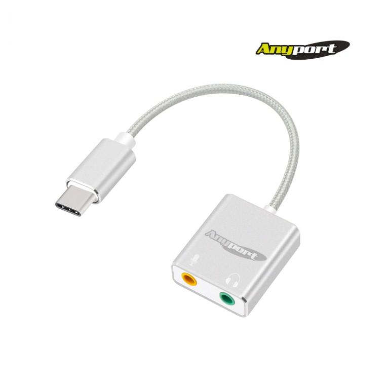 [애니포트] Type-C to 7.1 외장형 USB사운드카드 JH71C 사운드카드