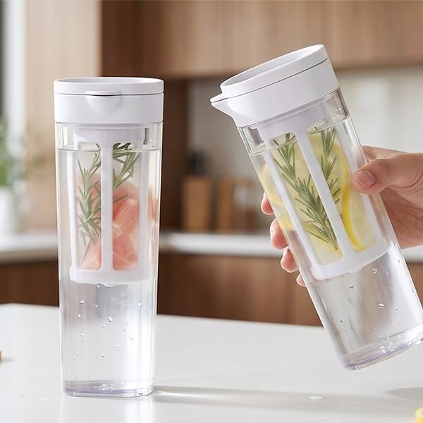 HICKIES 식약처인증 홈카페 슬림 인퓨저 사무실 티보틀 카페 물병 1100ml