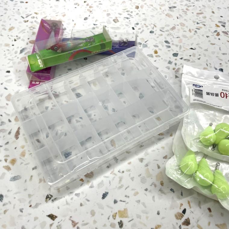 24칸 악세사리 보관통 투명