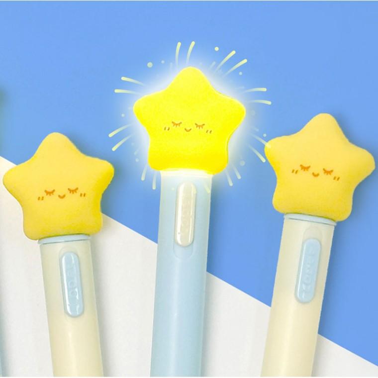 반짝별 LED 중성펜 볼펜 (2개)