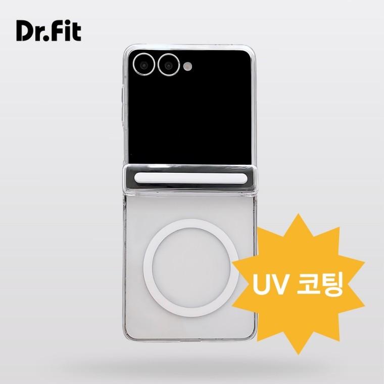 닥터핏 자석 마그네틱 오토 힌지 보호 투명 맥세이프 케이스 갤럭시Z플립8(F776) 플립7