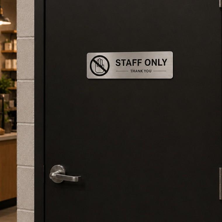 스탭온리 STAFF ONLY 스티커 표지판 안내 LM-0953