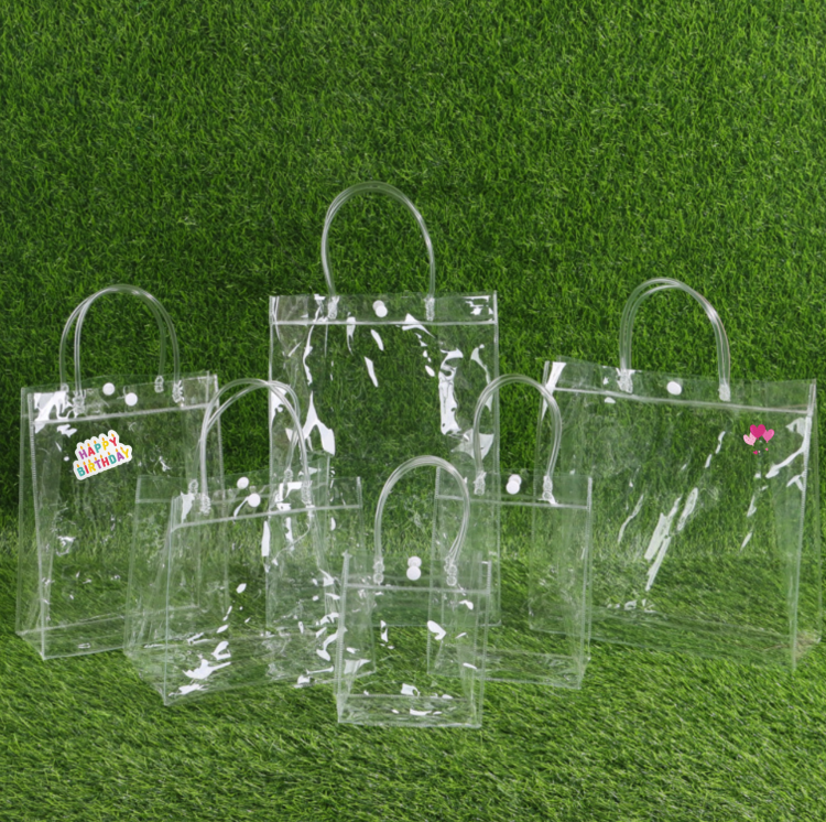 PVC 가방 선물 쇼핑 투명 구디백 가로형1호