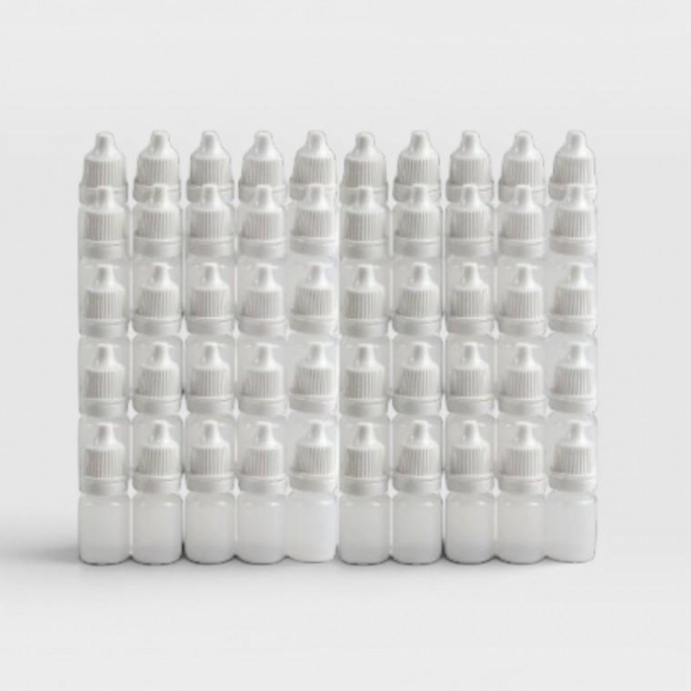 투명 미니 뾰족캡 소분 용기 공병 50p (5/10ml)