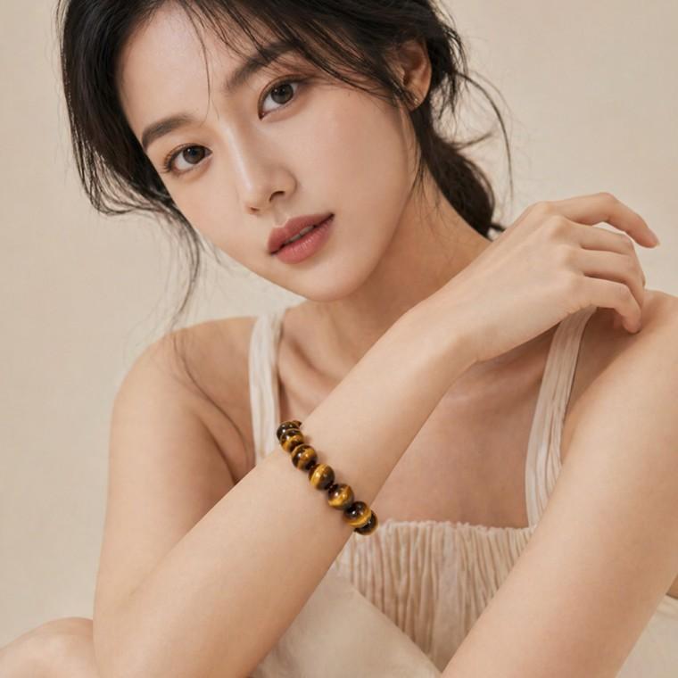 특5A급 호안석 염주 팔찌 커플 패션 선물 원석 주얼리