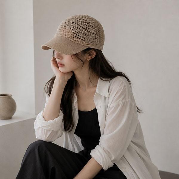 베이직 캐주얼 공용 썸머 매쉬 볼캡