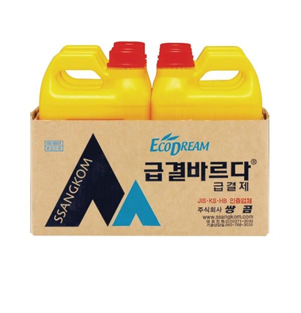 쌍곰 방수제 급결바르다(방수제) (1BOX/2Lx6EA)