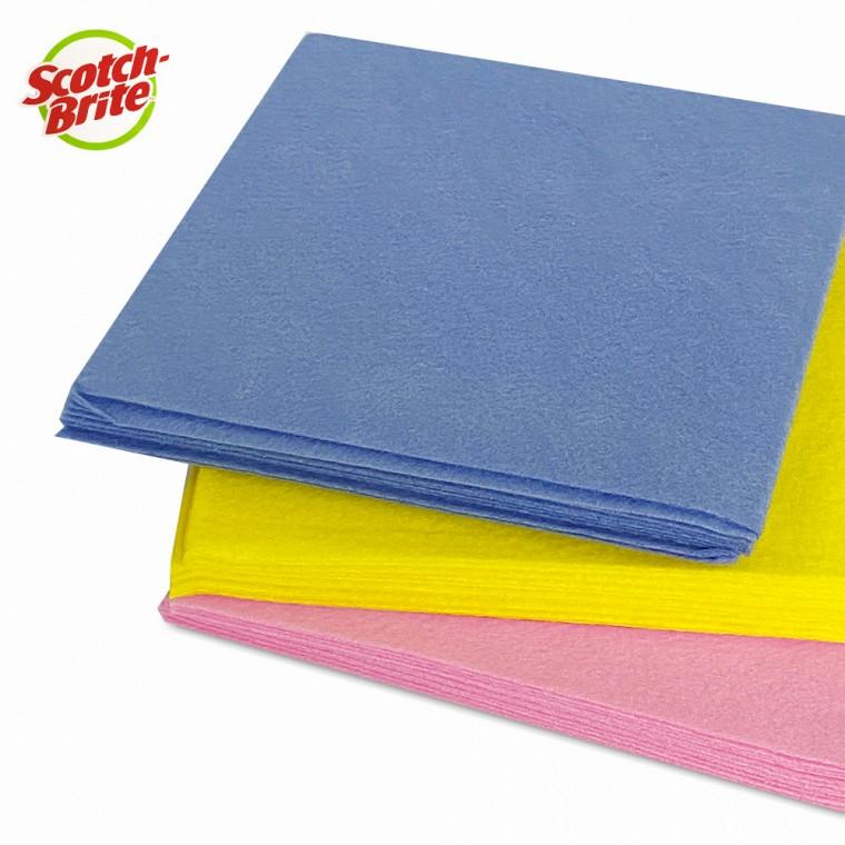 3M 베이직 부직포 칼라행주(10매입) 주방 세차 업소용