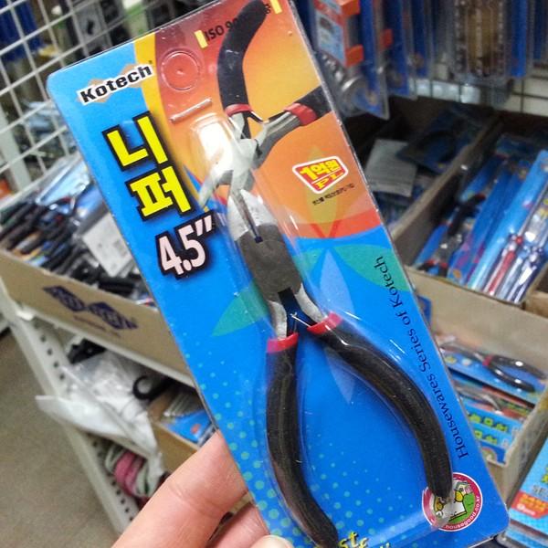 코텍 니퍼 4.5in k-8829 렌치 펜치 니빠 몽키스패너