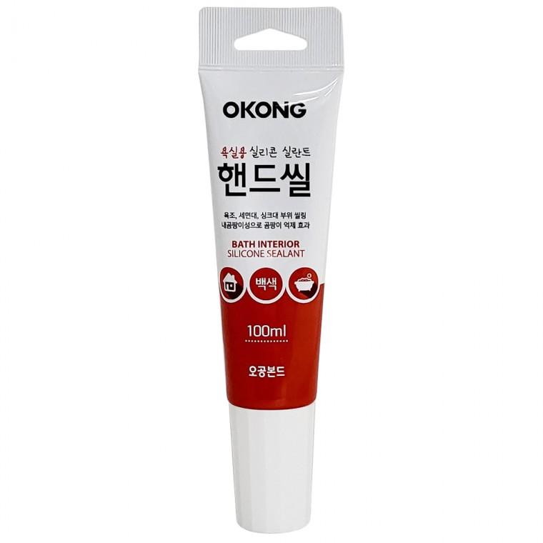 오공 욕실용 핸드씰 100ml (백색1594) 실리콘 틈새충진
