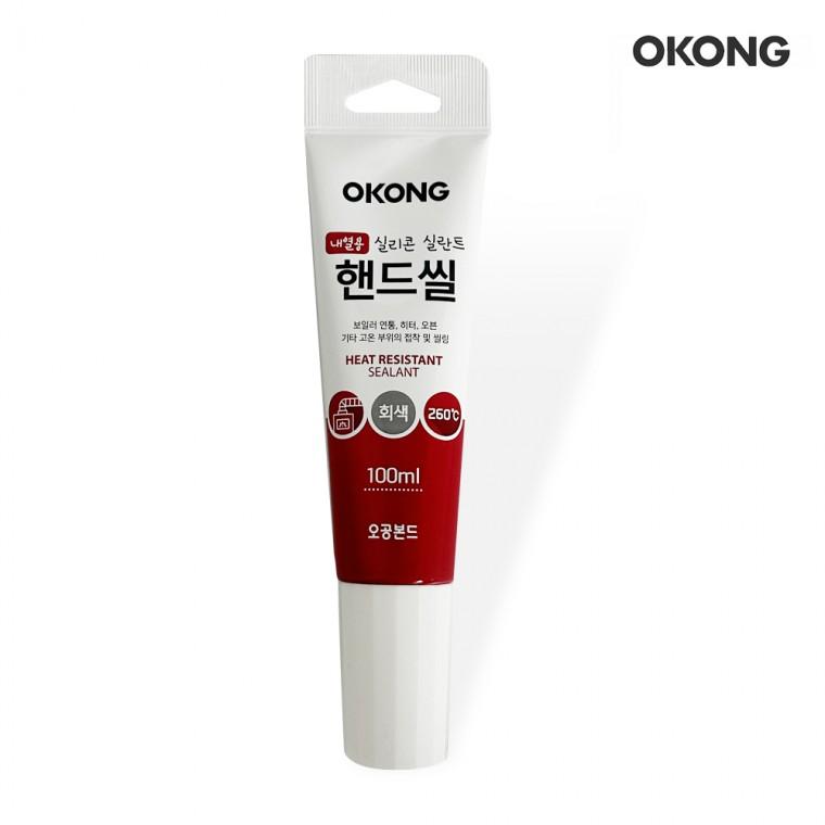 오공 실리콘 실란트 (내열용 회색) 100ml 보일러 연통