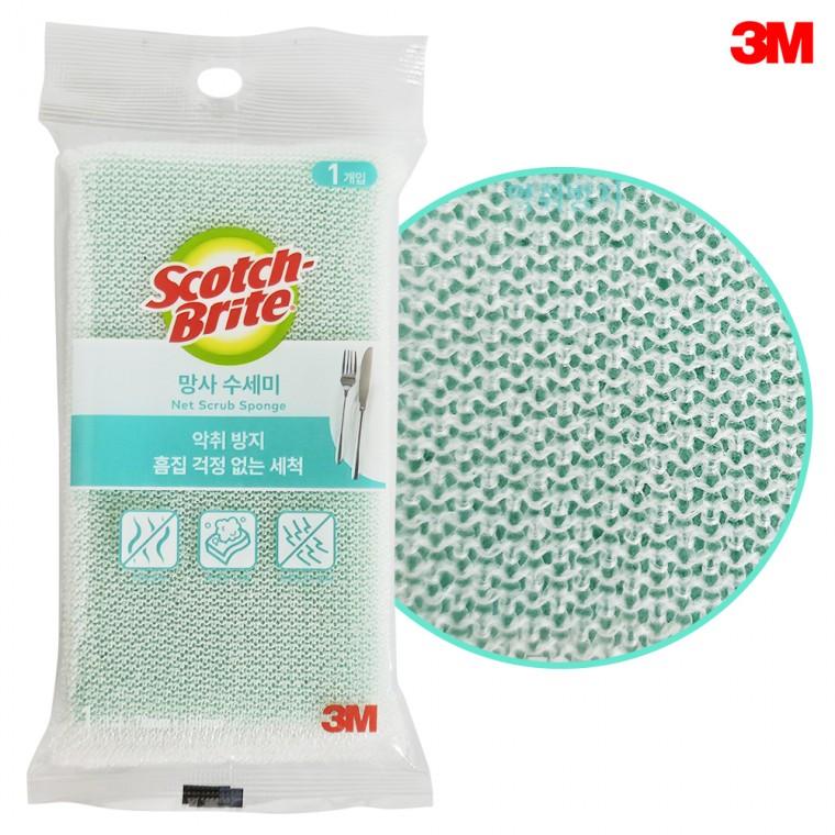 3M 망사수세미1P (0551) 78x150mm 흠집방지 설거지